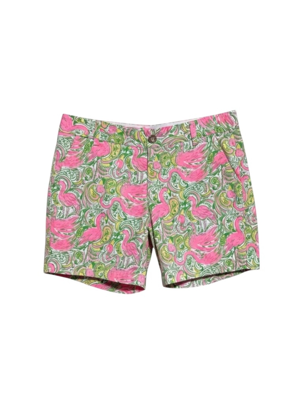 Lilly Pulitzer Jayne‎ Tropical Flamingo Print Shorts Women’s Size 6 US
